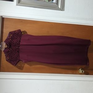 Maroon dress
